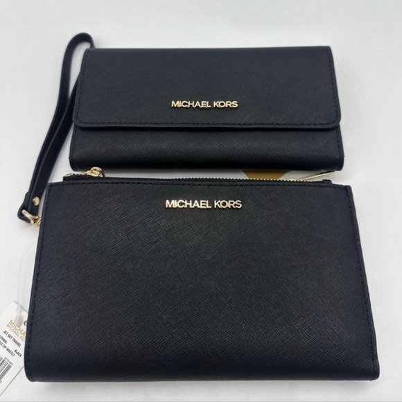 Michael Kors Large Double Zip Wallet Wristlet & Trifold
Wallet black - Picture 3 of 16